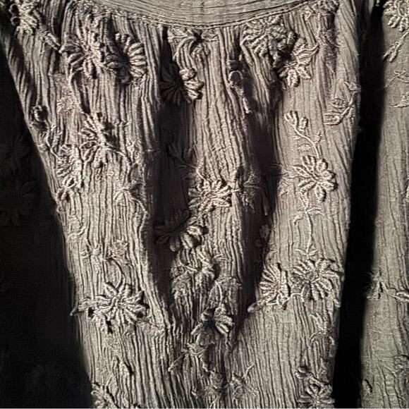 REBECCA TAYLOR KYLA PULLOVER BLOUSE SIZE XS BLACK - Picture 4 of 9